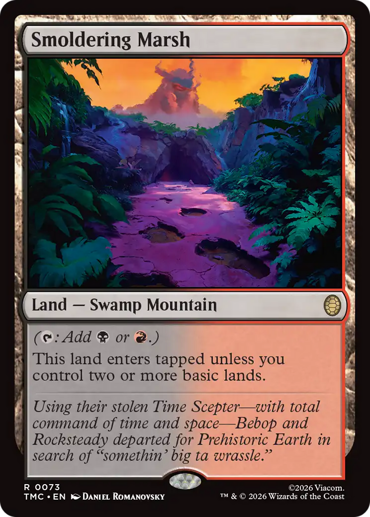 Smoldering Marsh [Teenage Mutant Ninja Turtles Commander] | Card Merchant Takapuna