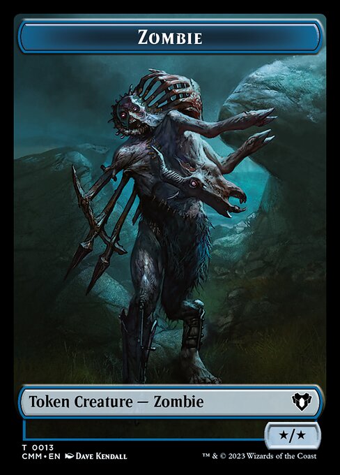 Servo // Zombie (0013) Double-Sided Token [Commander Masters Tokens] | Card Merchant Takapuna