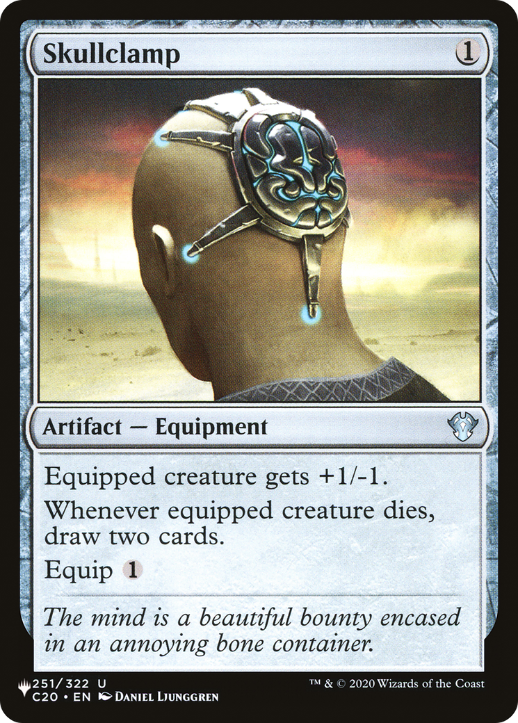 Skullclamp (C20) [The List] | Card Merchant Takapuna