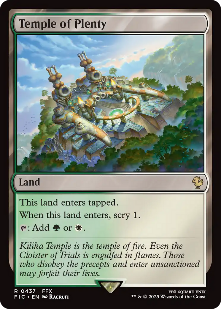 Temple of Plenty [FINAL FANTASY Commander] | Card Merchant Takapuna