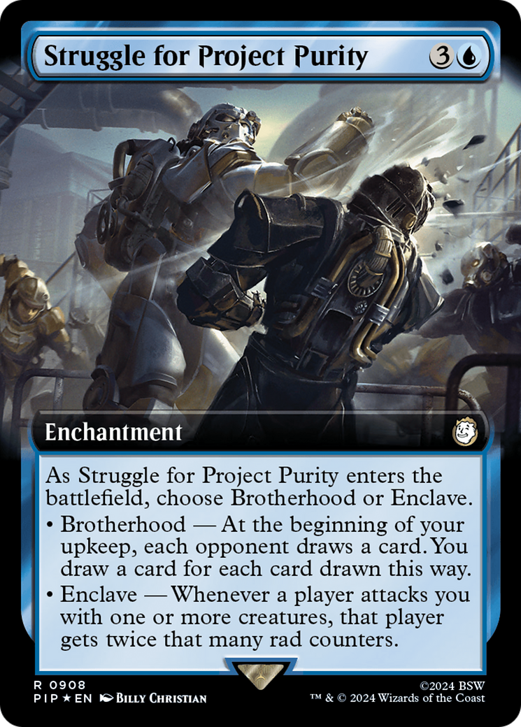 Struggle for Project Purity (Extended Art) (Surge Foil) [Fallout] | Card Merchant Takapuna
