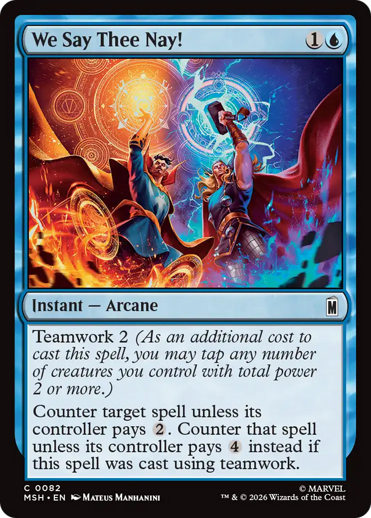 We Say Thee Nay! [Marvel Super Heroes] | Card Merchant Takapuna