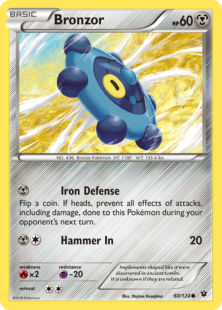 Bronzor (60/124) [XY: Fates Collide] | Card Merchant Takapuna