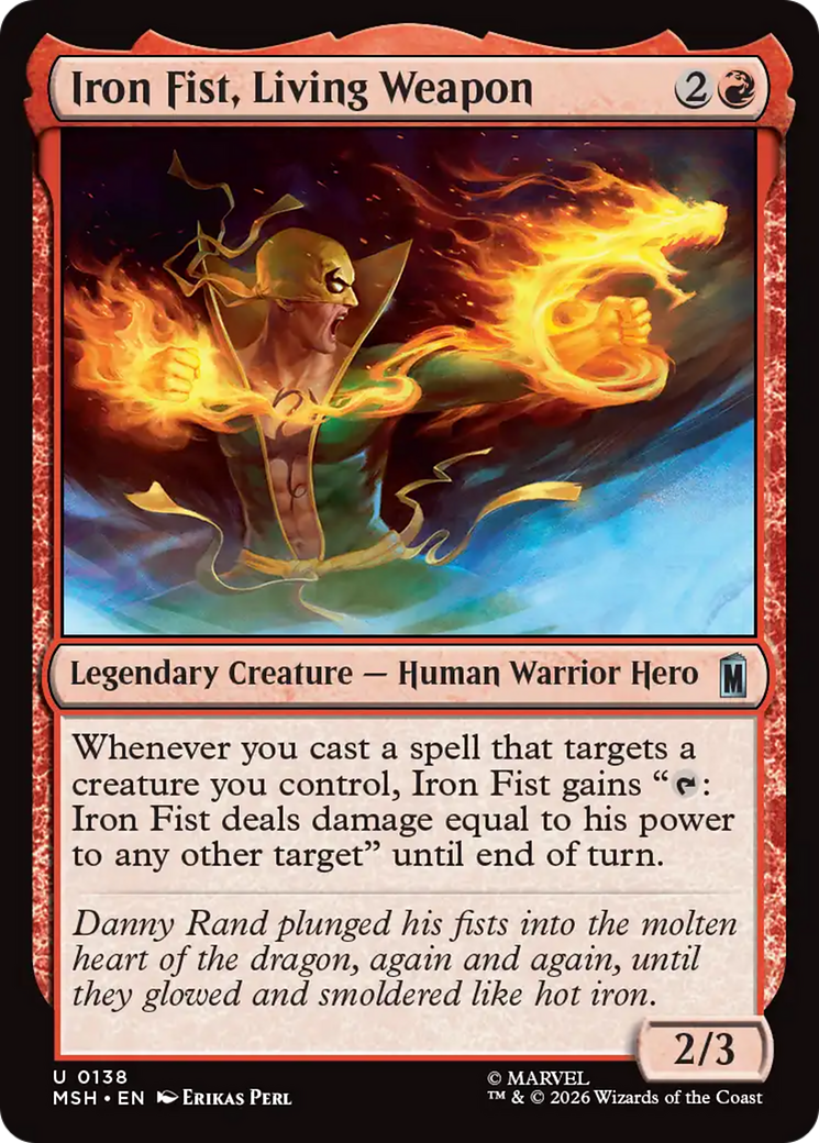 Iron Fist, Living Weapon [Marvel Super Heroes] | Card Merchant Takapuna