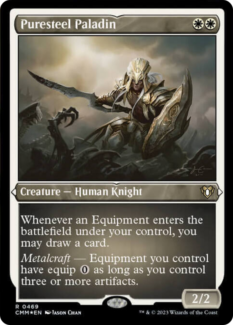 Puresteel Paladin (Foil Etched) [Commander Masters] | Card Merchant Takapuna