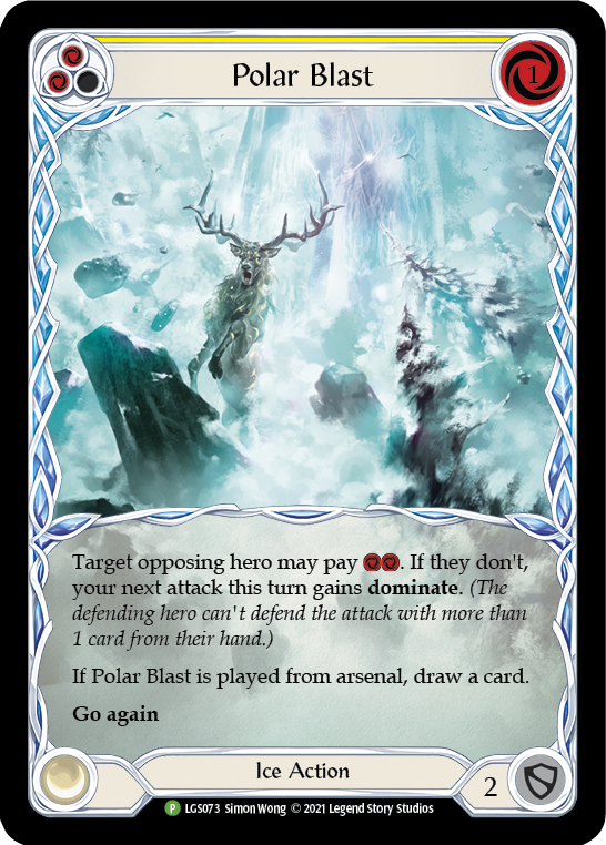 Polar Blast (Yellow) [LGS073] (Promo)  Rainbow Foil | Card Merchant Takapuna