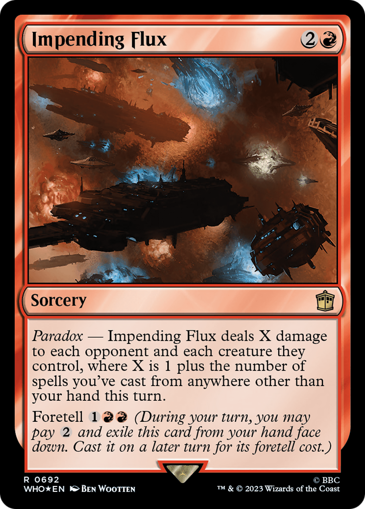 Impending Flux (Surge Foil) [Doctor Who] | Card Merchant Takapuna