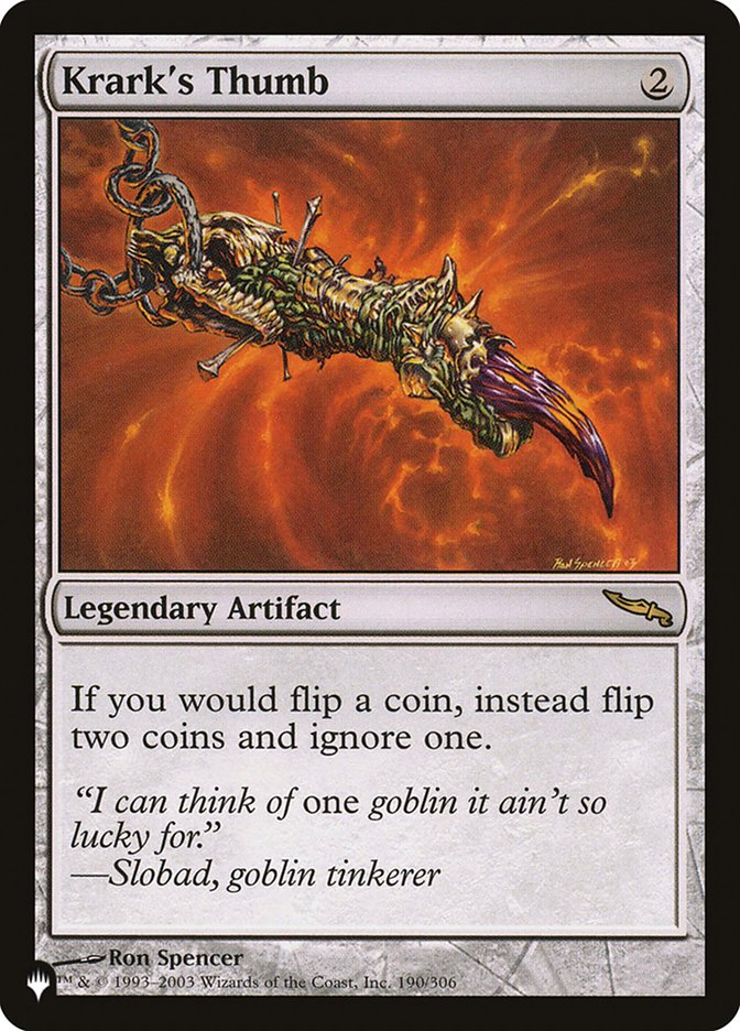 Krark's Thumb [The List] | Card Merchant Takapuna