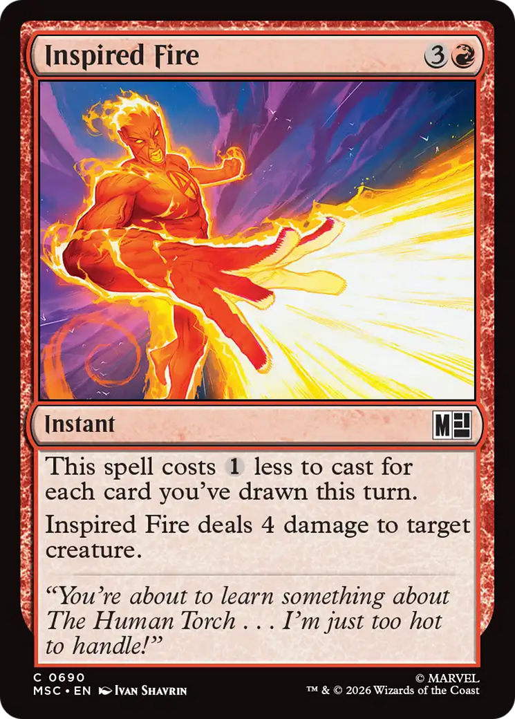 Inspired Fire [Marvel Super Heroes Commander] | Card Merchant Takapuna