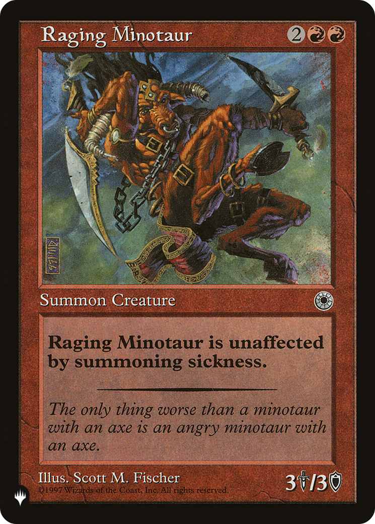 Raging Minotaur [The List] | Card Merchant Takapuna