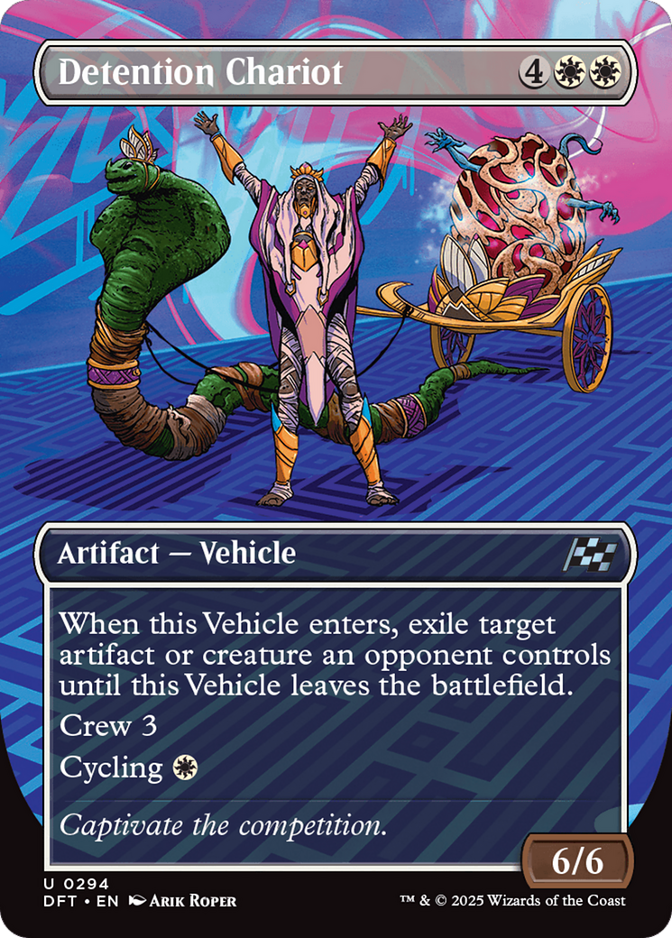 Detention Chariot (Borderless) [Aetherdrift] | Card Merchant Takapuna