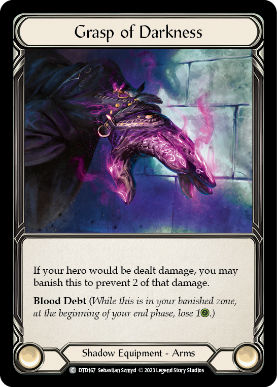 Grasp of Darkness [DTD167] (Dusk Till Dawn)  Cold Foil | Card Merchant Takapuna
