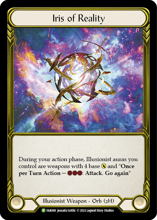 Iris of Reality (Golden) [FAB098] (Promo)  Cold Foil | Card Merchant Takapuna