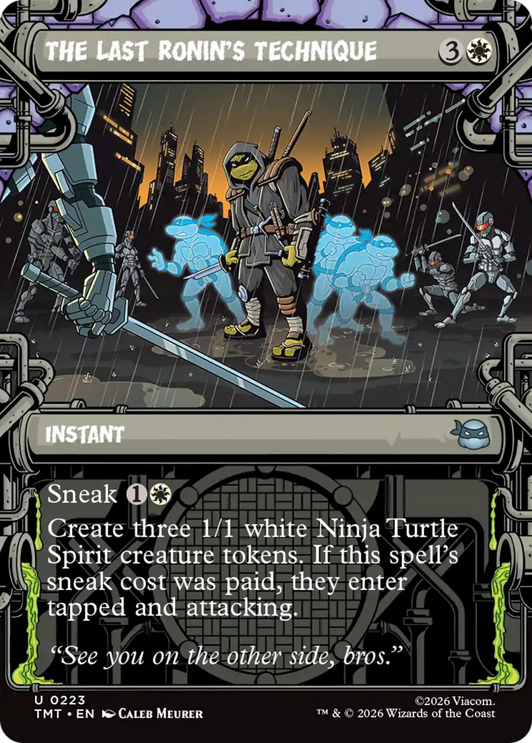 The Last Ronin's Technique (Showcase) [Teenage Mutant Ninja Turtles] | Card Merchant Takapuna