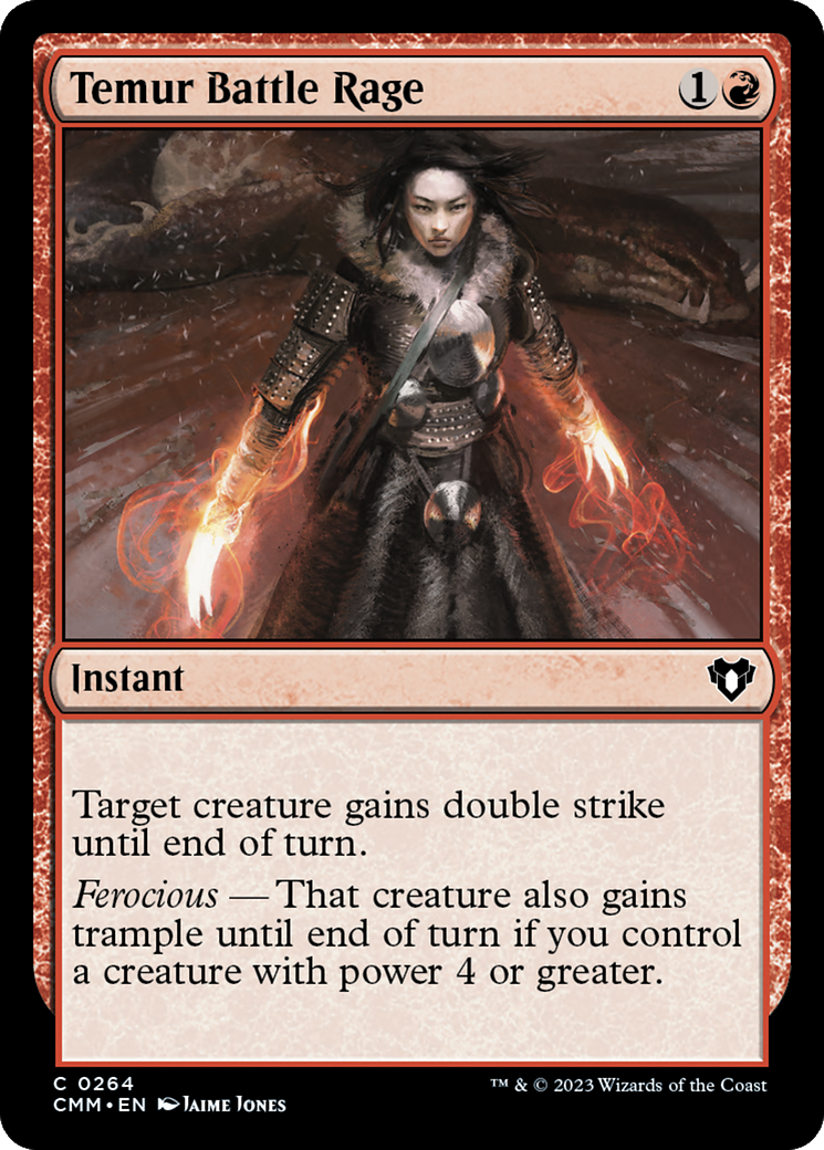Temur Battle Rage [Commander Masters] | Card Merchant Takapuna