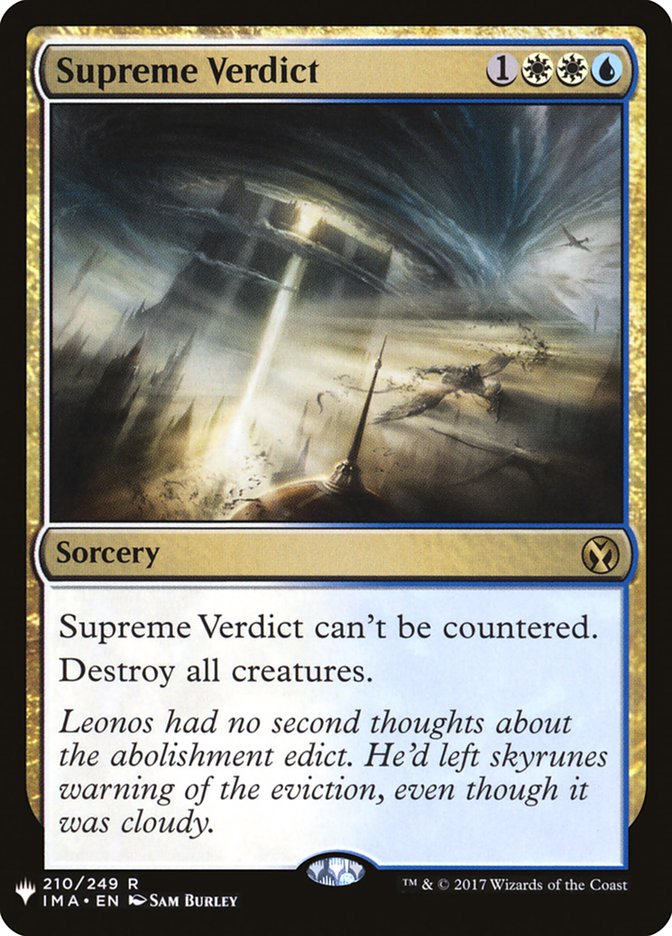 Supreme Verdict [Mystery Booster] | Card Merchant Takapuna
