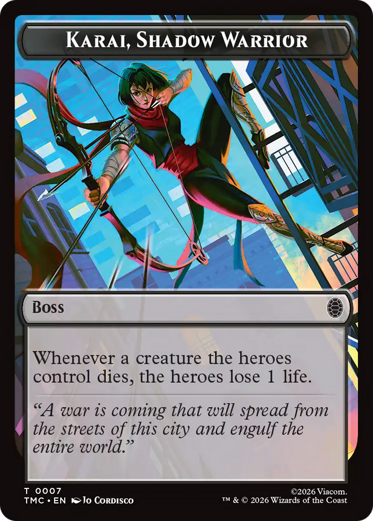 Karai, Shadow Warrior [Teenage Mutant Ninja Turtles Commander Tokens] | Card Merchant Takapuna