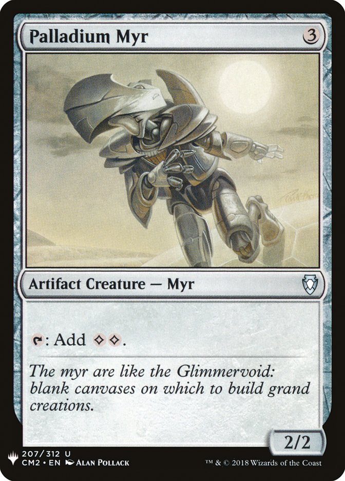 Palladium Myr [Mystery Booster] | Card Merchant Takapuna