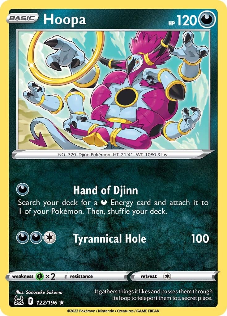Hoopa (122/196) [Sword & Shield: Lost Origin] | Card Merchant Takapuna