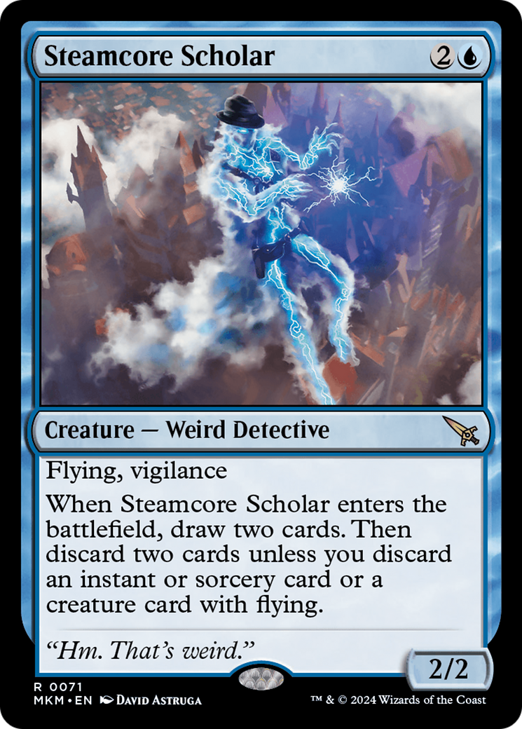 Steamcore Scholar [Murders at Karlov Manor] | Card Merchant Takapuna