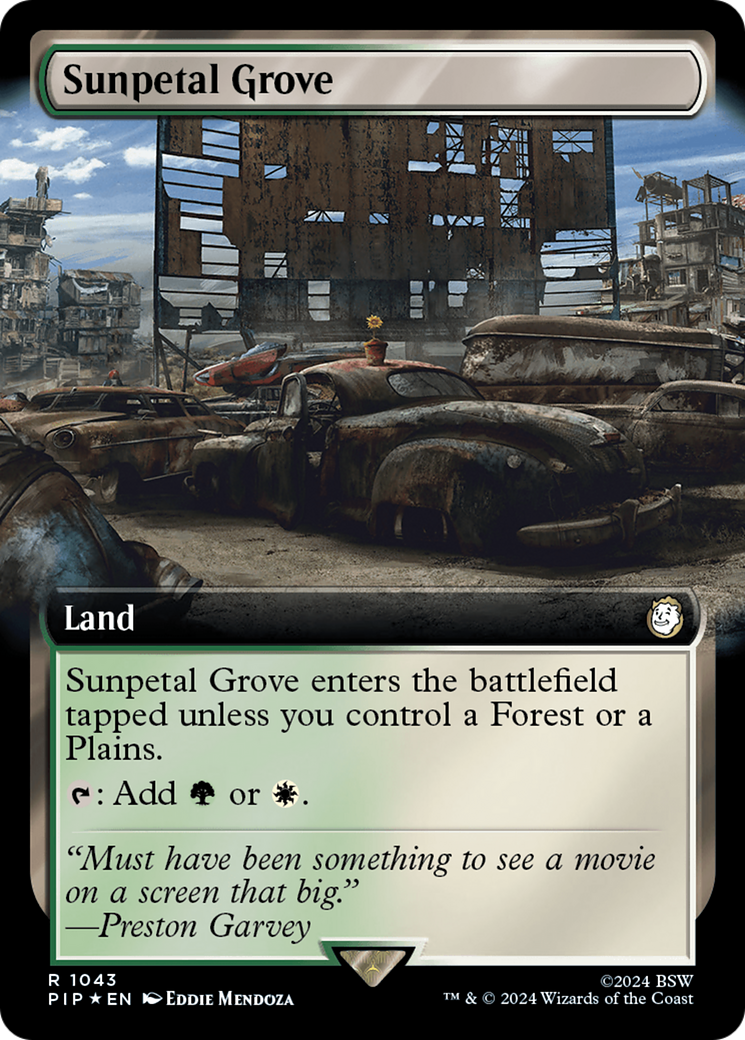 Sunpetal Grove (Extended Art) (Surge Foil) [Fallout] | Card Merchant Takapuna