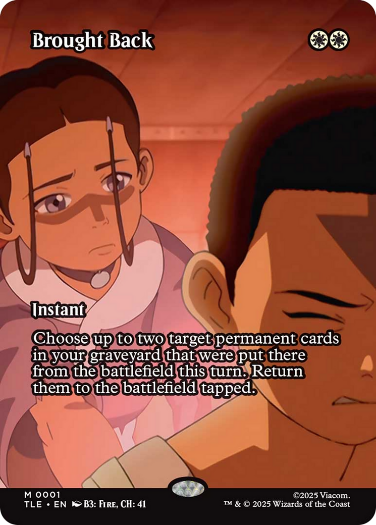 Brought Back (Borderless) [Avatar: The Last Airbender: Eternal-Legal] | Card Merchant Takapuna