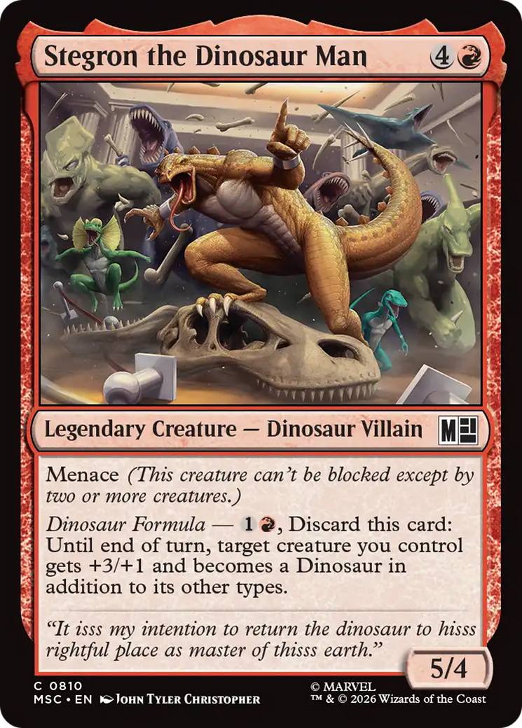 Stegron the Dinosaur Man [Marvel Super Heroes Commander] | Card Merchant Takapuna