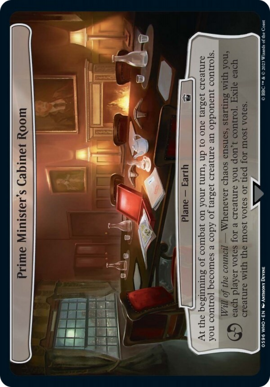 Prime Minister's Cabinet Room [Doctor Who] | Card Merchant Takapuna