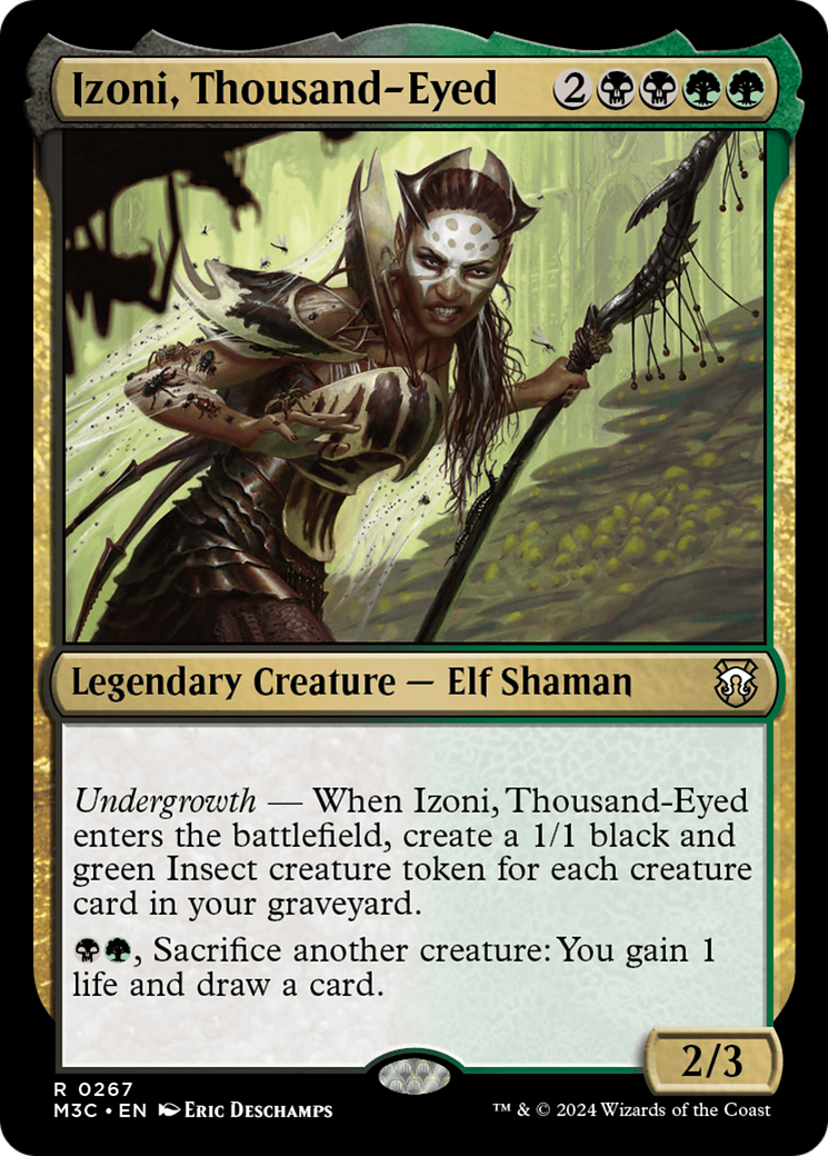 Izoni, Thousand-Eyed (Ripple Foil) [Modern Horizons 3 Commander] | Card Merchant Takapuna