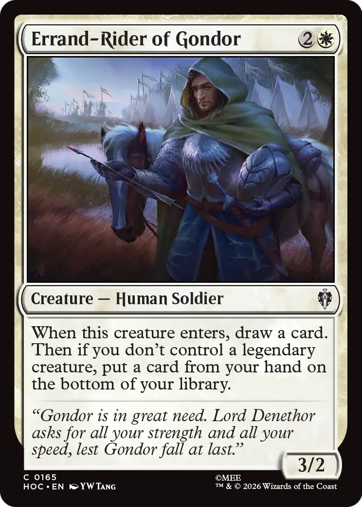 Errand-Rider of Gondor [The Hobbit: Eternal-Legal] | Card Merchant Takapuna