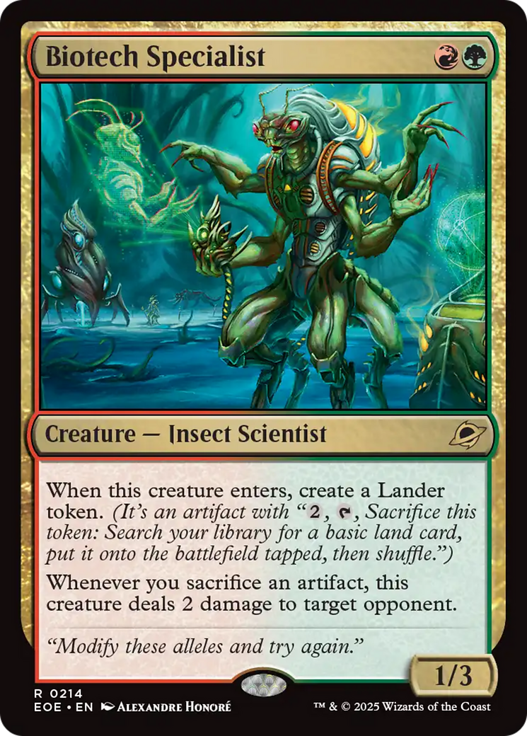 Biotech Specialist [Edge of Eternities] | Card Merchant Takapuna