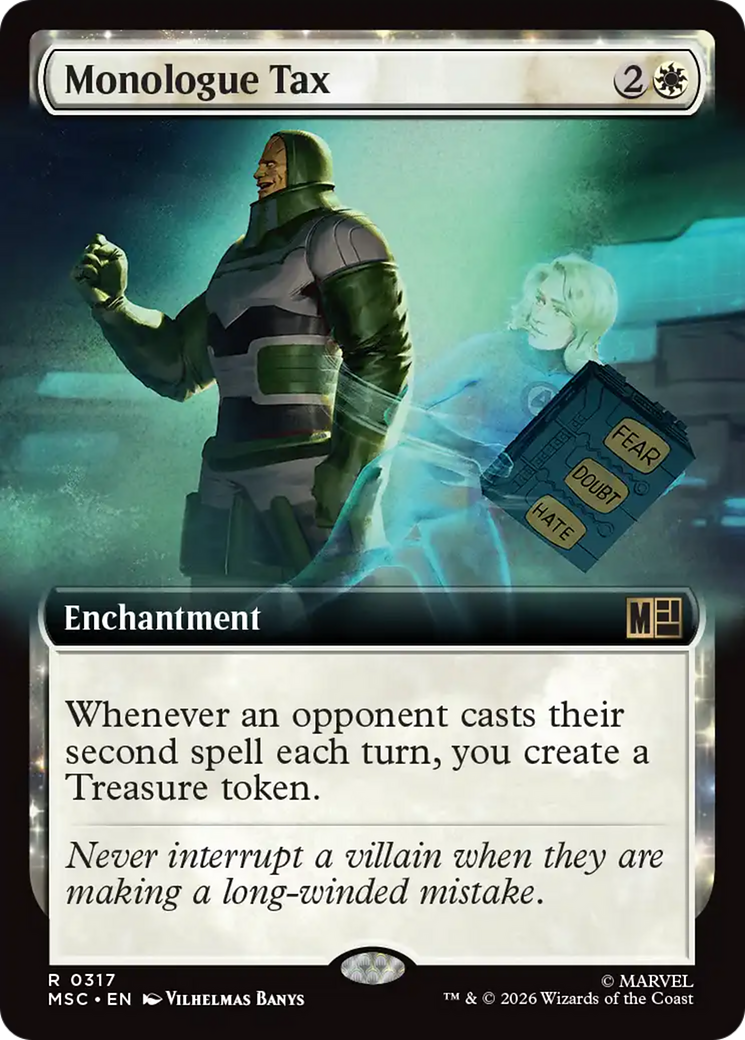 Monologue Tax (Extended Art) [Marvel Super Heroes Commander] | Card Merchant Takapuna