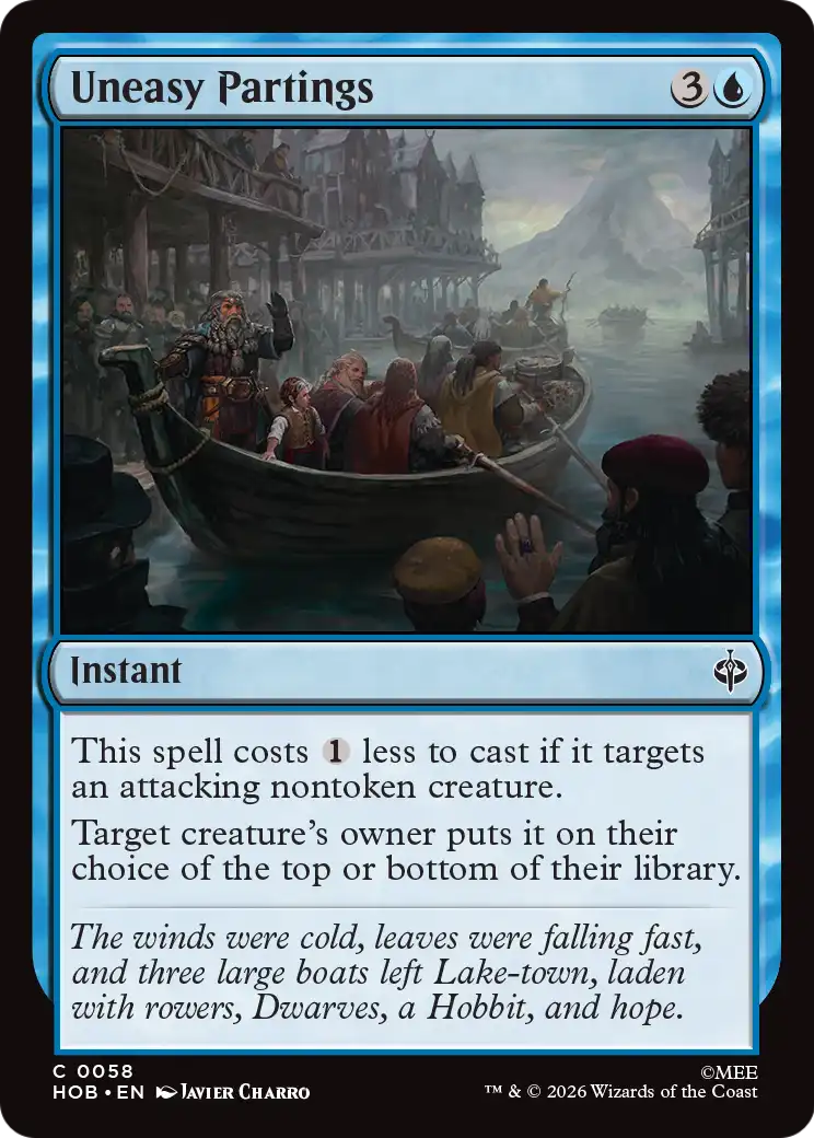 Uneasy Partings [The Hobbit] | Card Merchant Takapuna