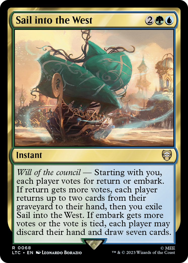 Sail into the West [The Lord of the Rings: Tales of Middle-Earth Commander] | Card Merchant Takapuna