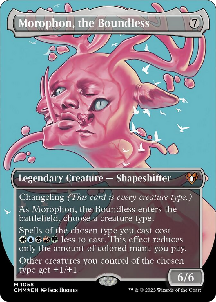 Morophon, the Boundless (Borderless Textured Foil Frame Break) [Commander Masters] | Card Merchant Takapuna