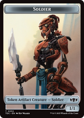 Solider (0032) // Copy Double-Sided Token [Tarkir: Dragonstorm Commander Tokens] | Card Merchant Takapuna