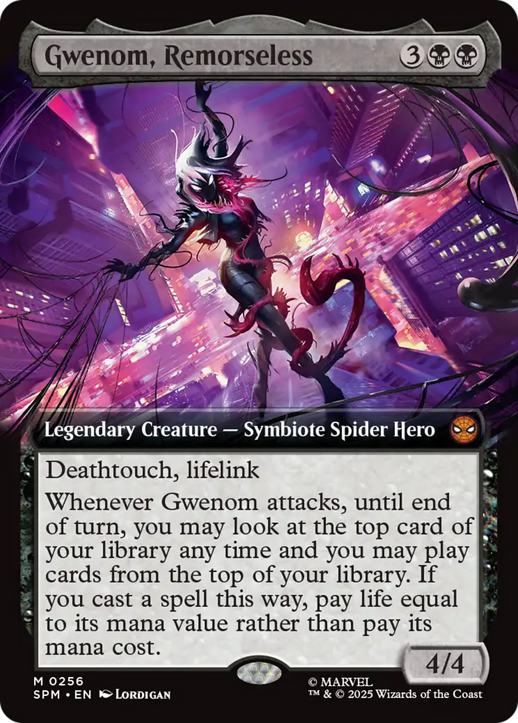 Gwenom, Remorseless (Extended Art) [Marvel's Spider-Man] | Card Merchant Takapuna