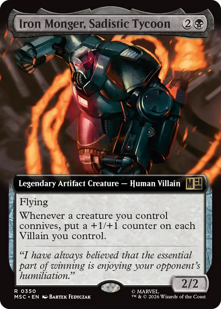 Iron Monger, Sadistic Tycoon (Extended Art) [Marvel Super Heroes Commander] | Card Merchant Takapuna
