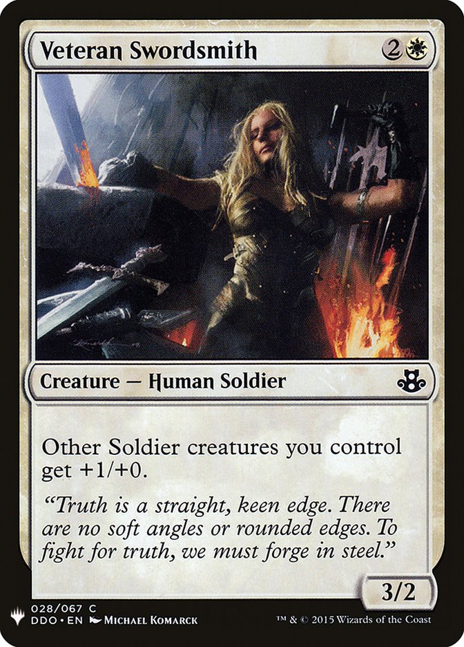 Veteran Swordsmith [Mystery Booster] | Card Merchant Takapuna