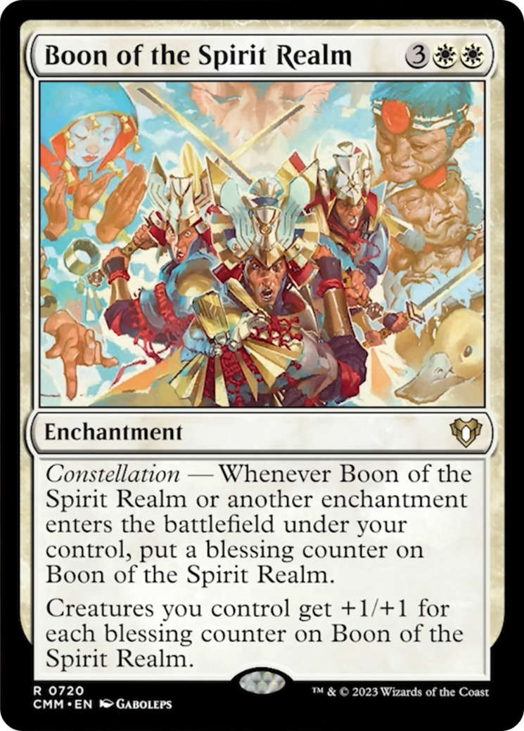 Boon of the Spirit Realm [Commander Masters] | Card Merchant Takapuna