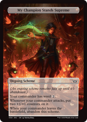 My Champion Stands Supreme (Full Art) [Duskmourn: Archenemy] | Card Merchant Takapuna