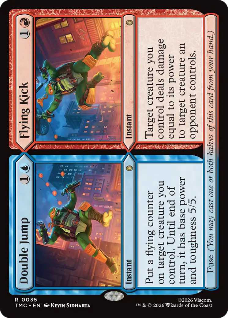 Double Jump // Flying Kick [Teenage Mutant Ninja Turtles Commander] | Card Merchant Takapuna