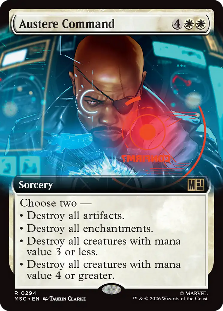 Austere Command (Extended Art) [Marvel Super Heroes Commander] | Card Merchant Takapuna