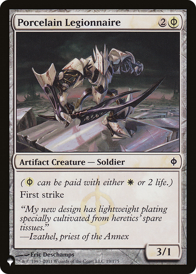 Porcelain Legionnaire [The List] | Card Merchant Takapuna