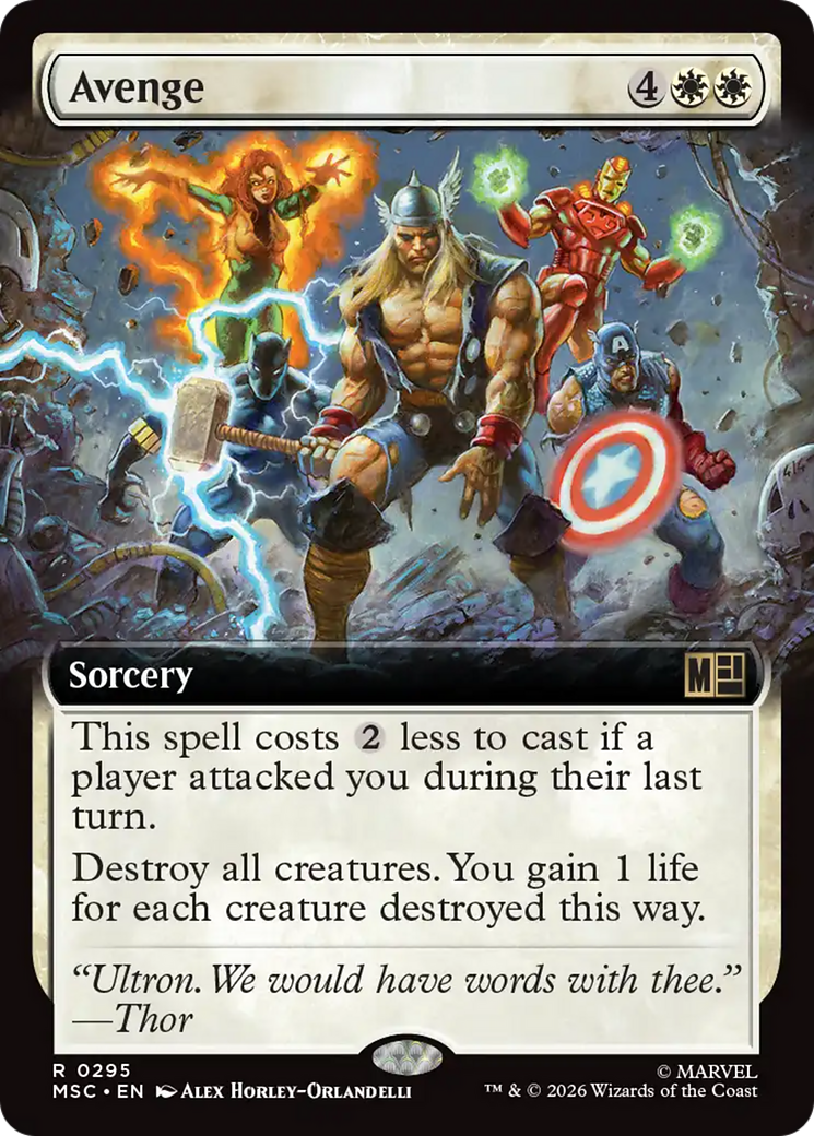 Avenge (Extended Art) [Marvel Super Heroes Commander] | Card Merchant Takapuna