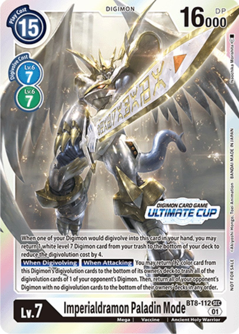Imperialdramon Paladin Mode [BT8-112] (Ultimate Cup 2023) [New Awakening Promos] | Card Merchant Takapuna