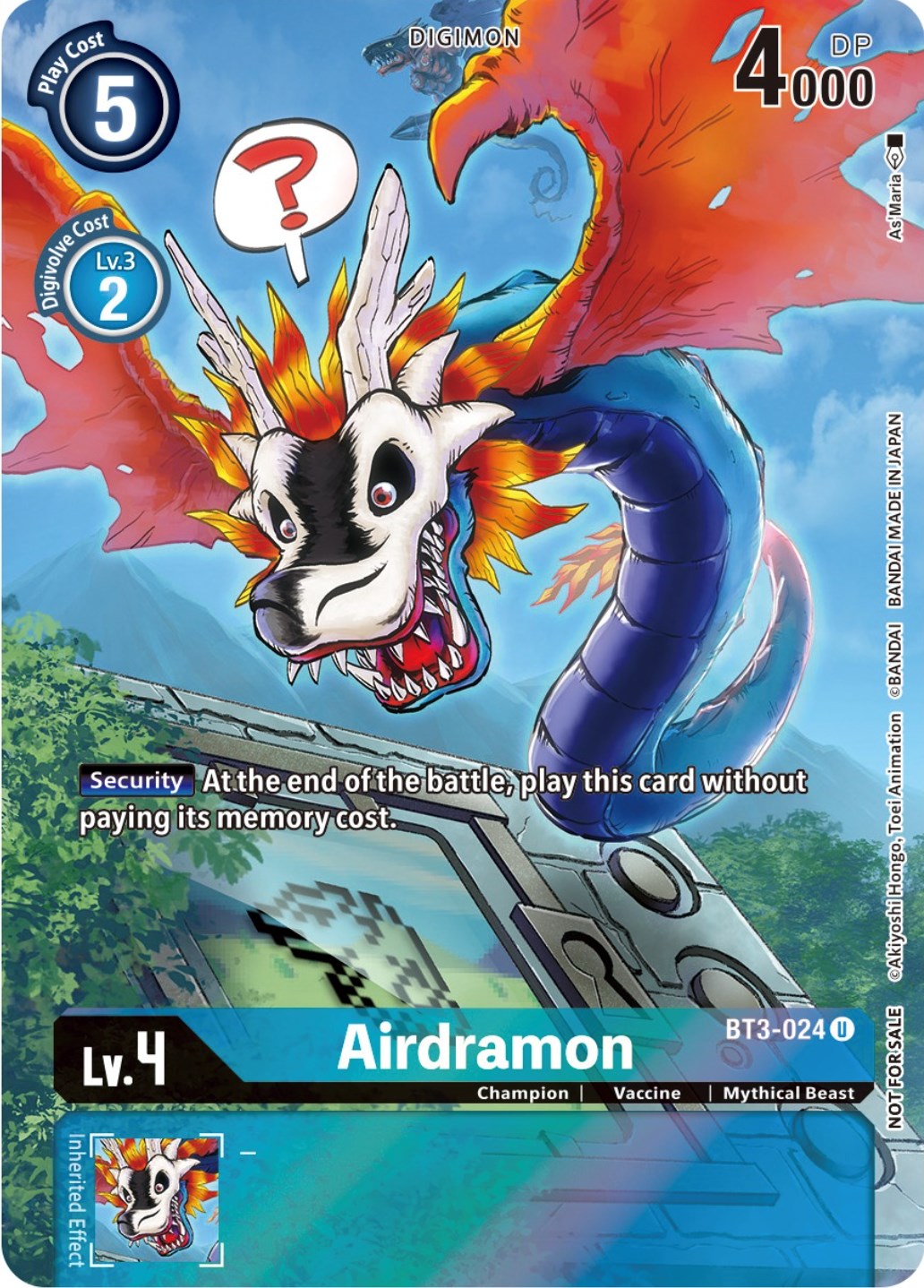Airdramon [BT3-024] (25th Special Memorial Pack) [Release Special Booster Promos] | Card Merchant Takapuna