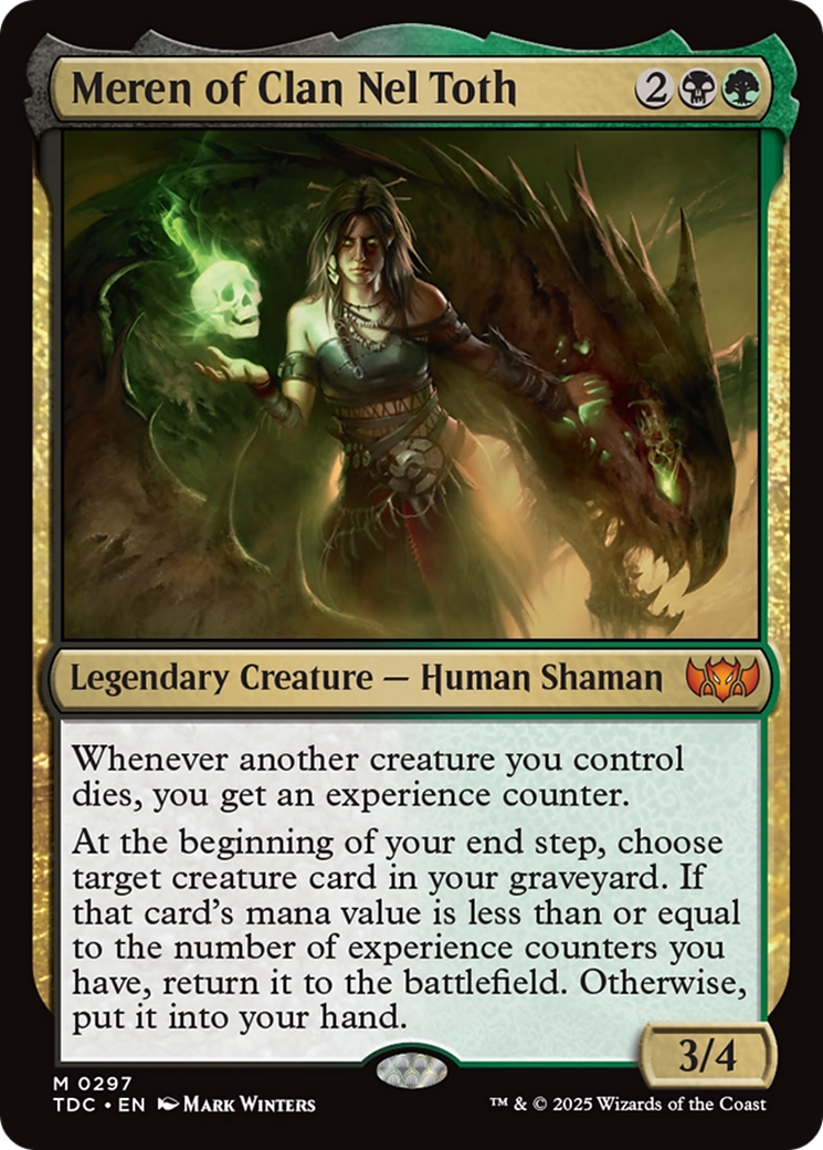 Meren of Clan Nel Toth [Tarkir: Dragonstorm Commander] | Card Merchant Takapuna