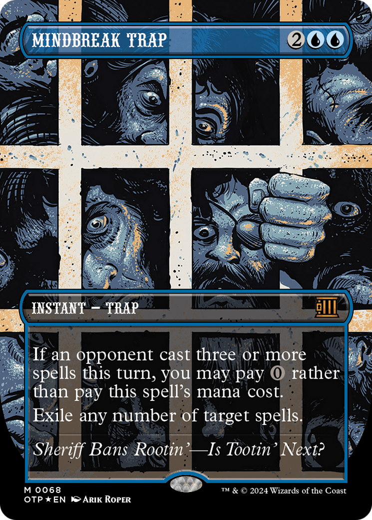 Mindbreak Trap (Textured Foil) [Outlaws of Thunder Junction: Breaking News] | Card Merchant Takapuna