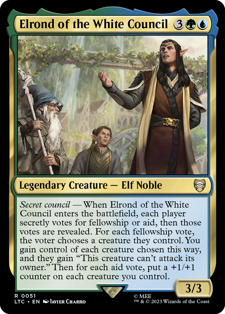 Elrond of the White Council [The Lord of the Rings: Tales of Middle-Earth Commander] | Card Merchant Takapuna